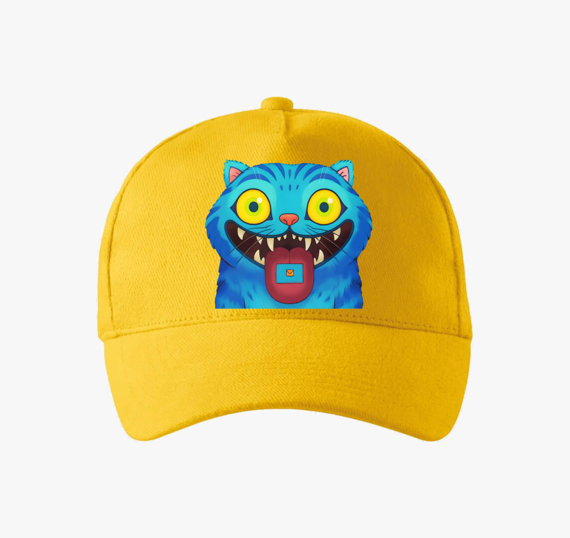 Derpy Tiger Mail baseball sapka — Sárga