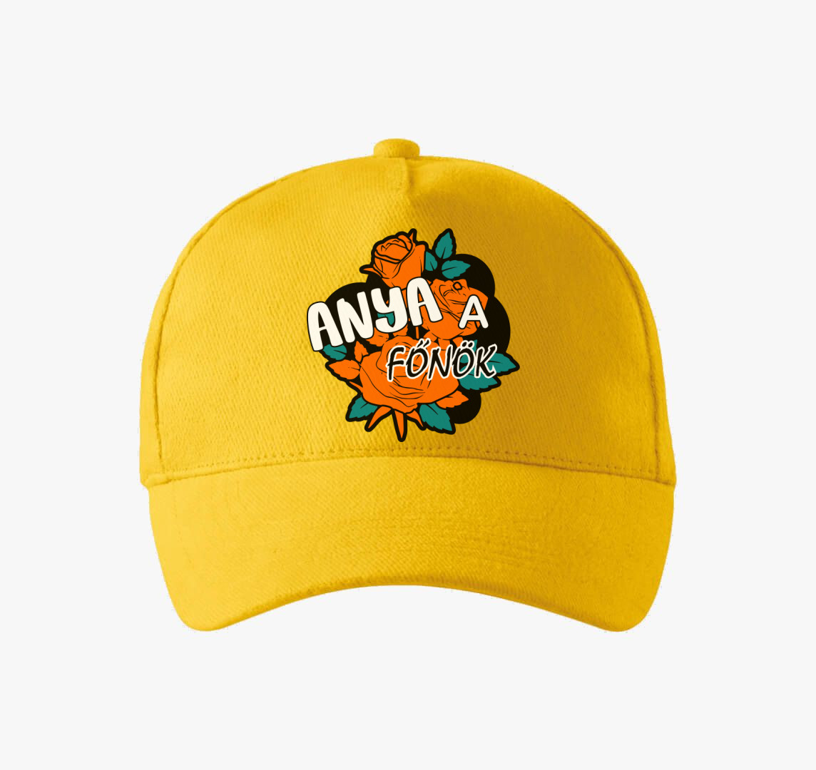 Anya a főnök baseball sapka — Sárga