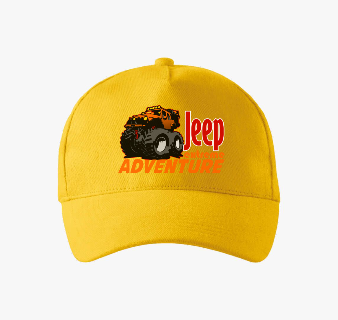 Jeep mintás baseball sapka — Sárga