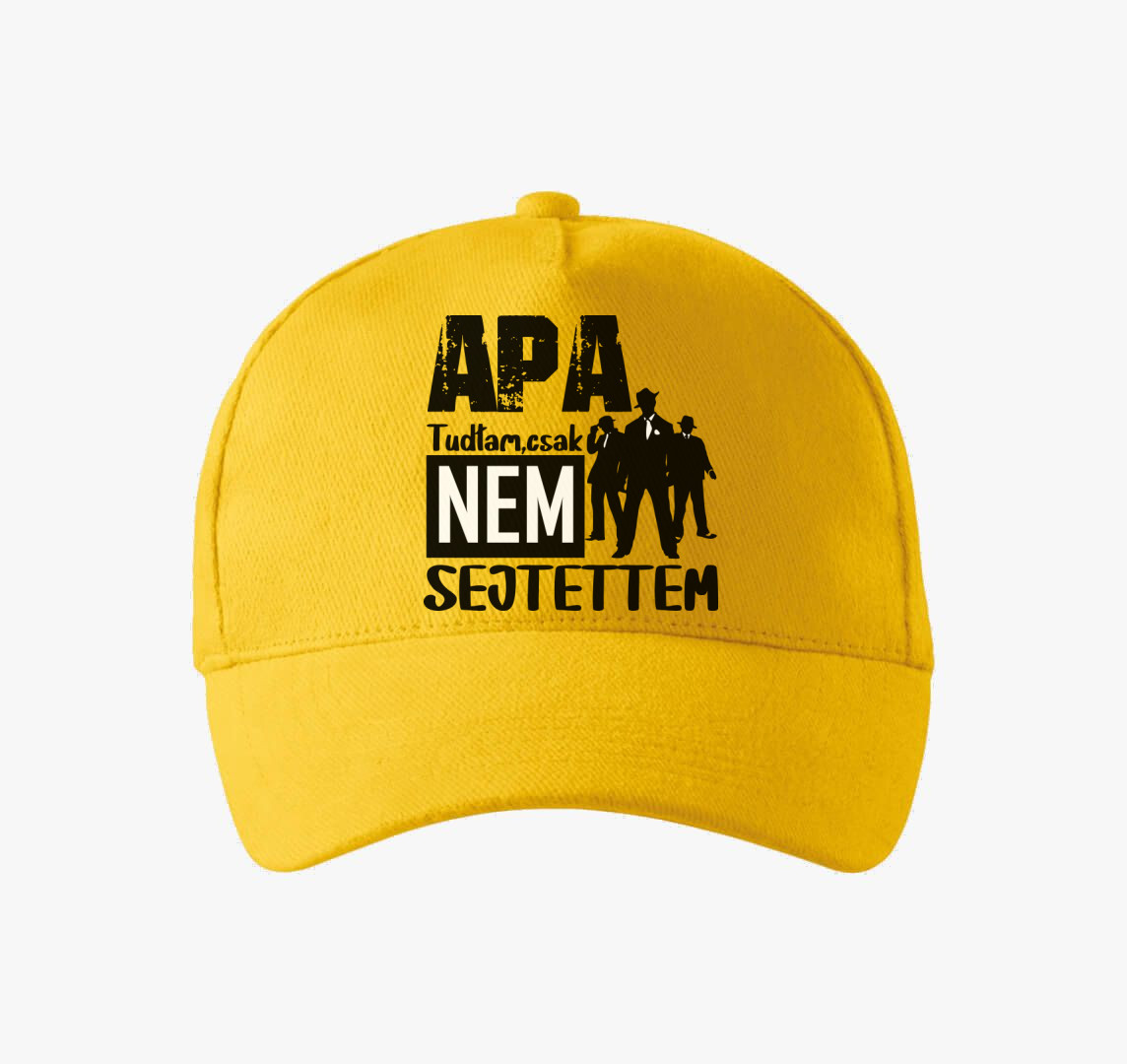 Apa vagyok tudtam csak...baseball sapka — Sárga