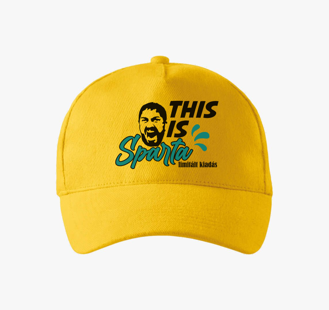 This is Spárta feliratú baseball sapka — Sárga