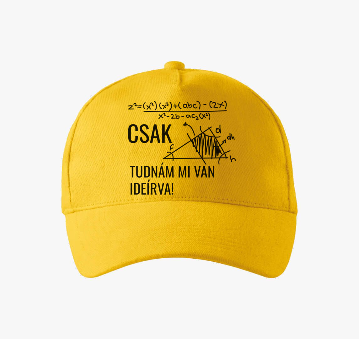 Csak tudnám mi van ideírva baseball sapka — Sárga