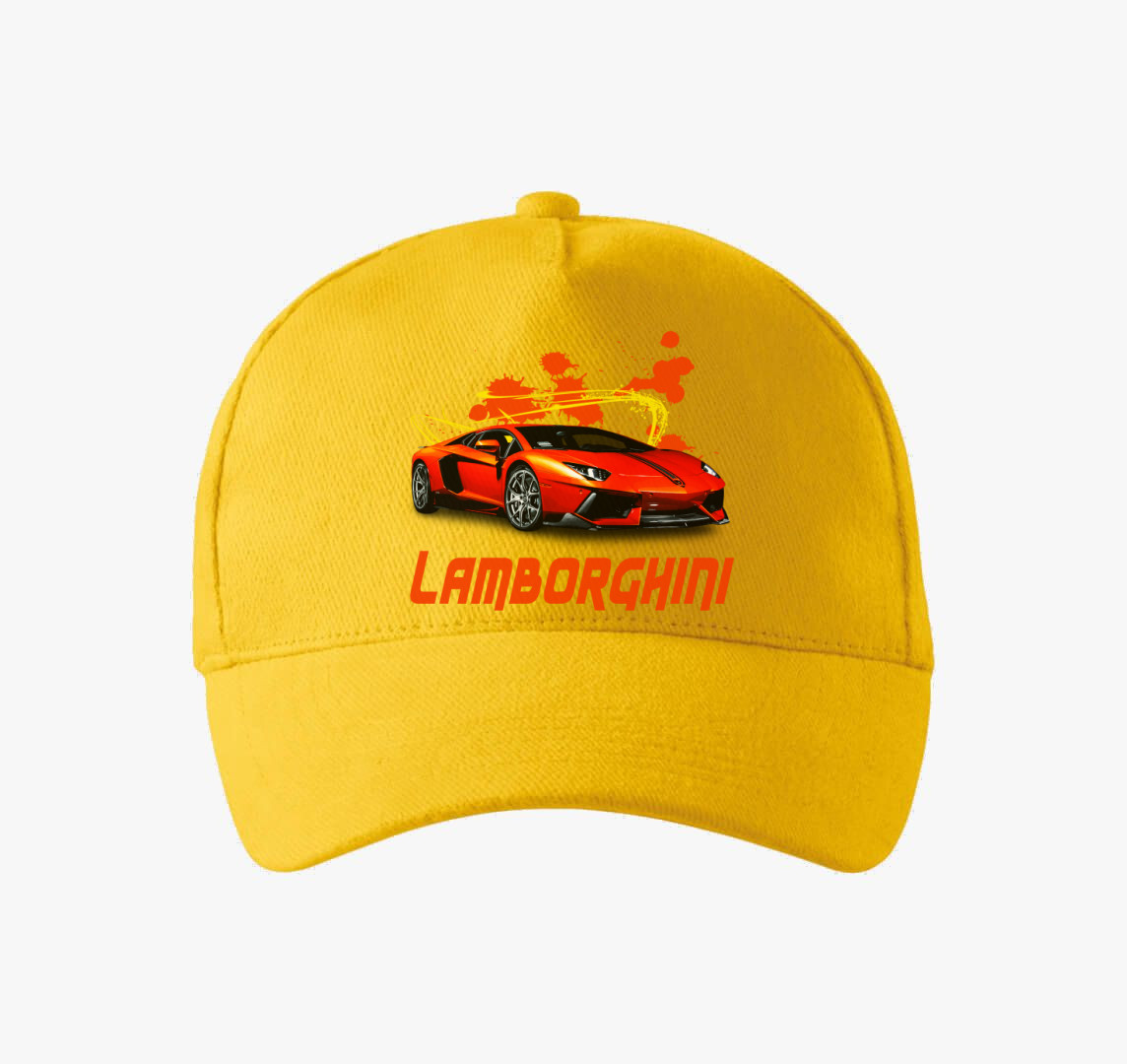 Orange Lamborghini baseball sapka — Sárga