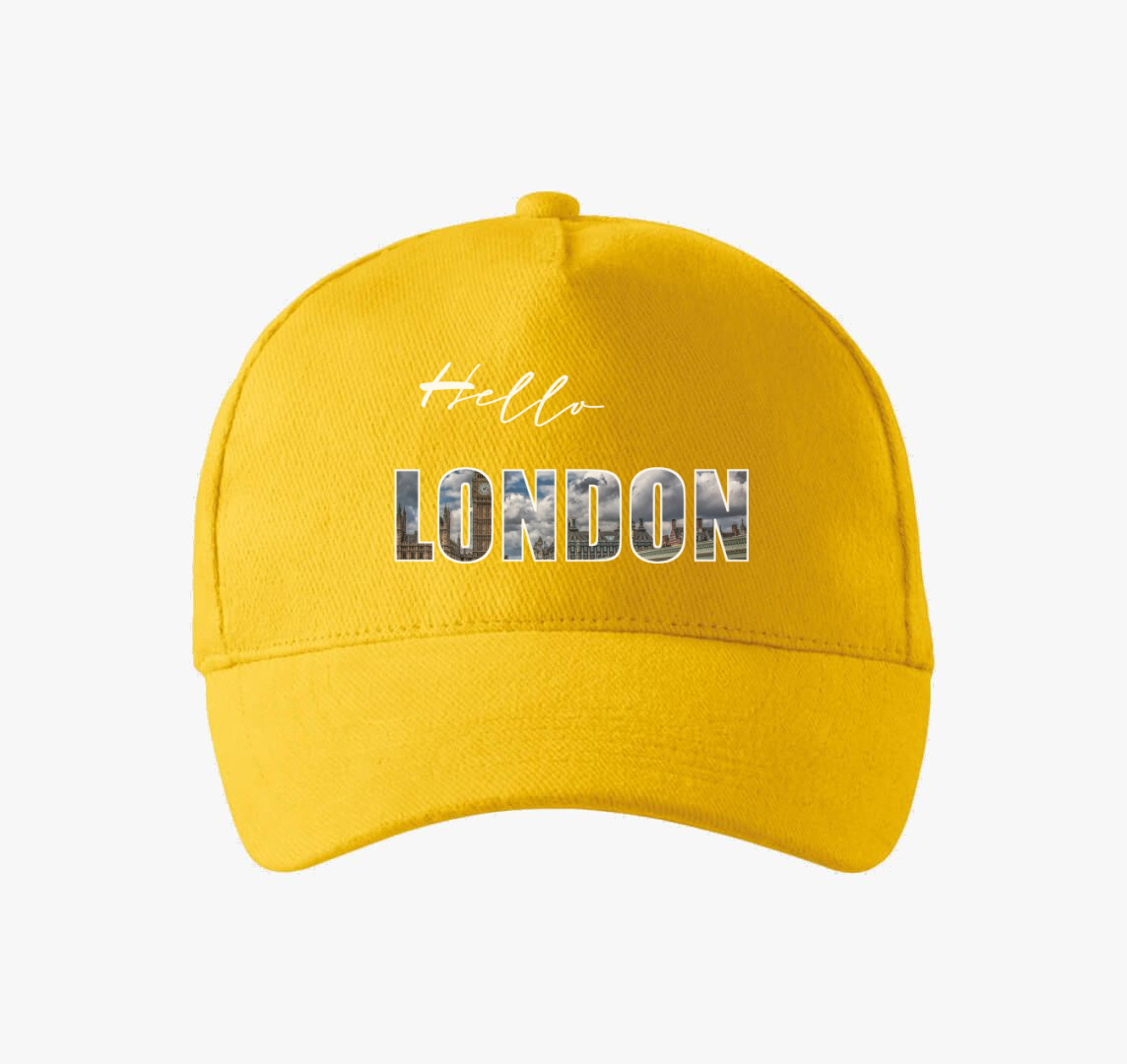 Hello London baseball sapka — Sárga