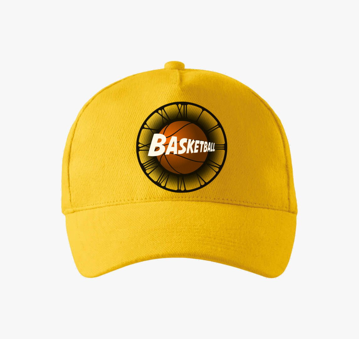 Basketball design baseball sapka — Sárga