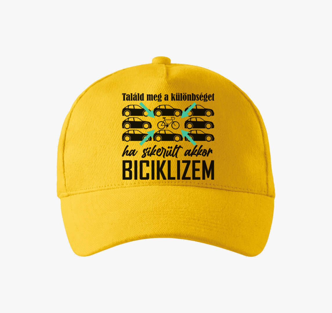 Biciklis különbség baseball sapka — Sárga