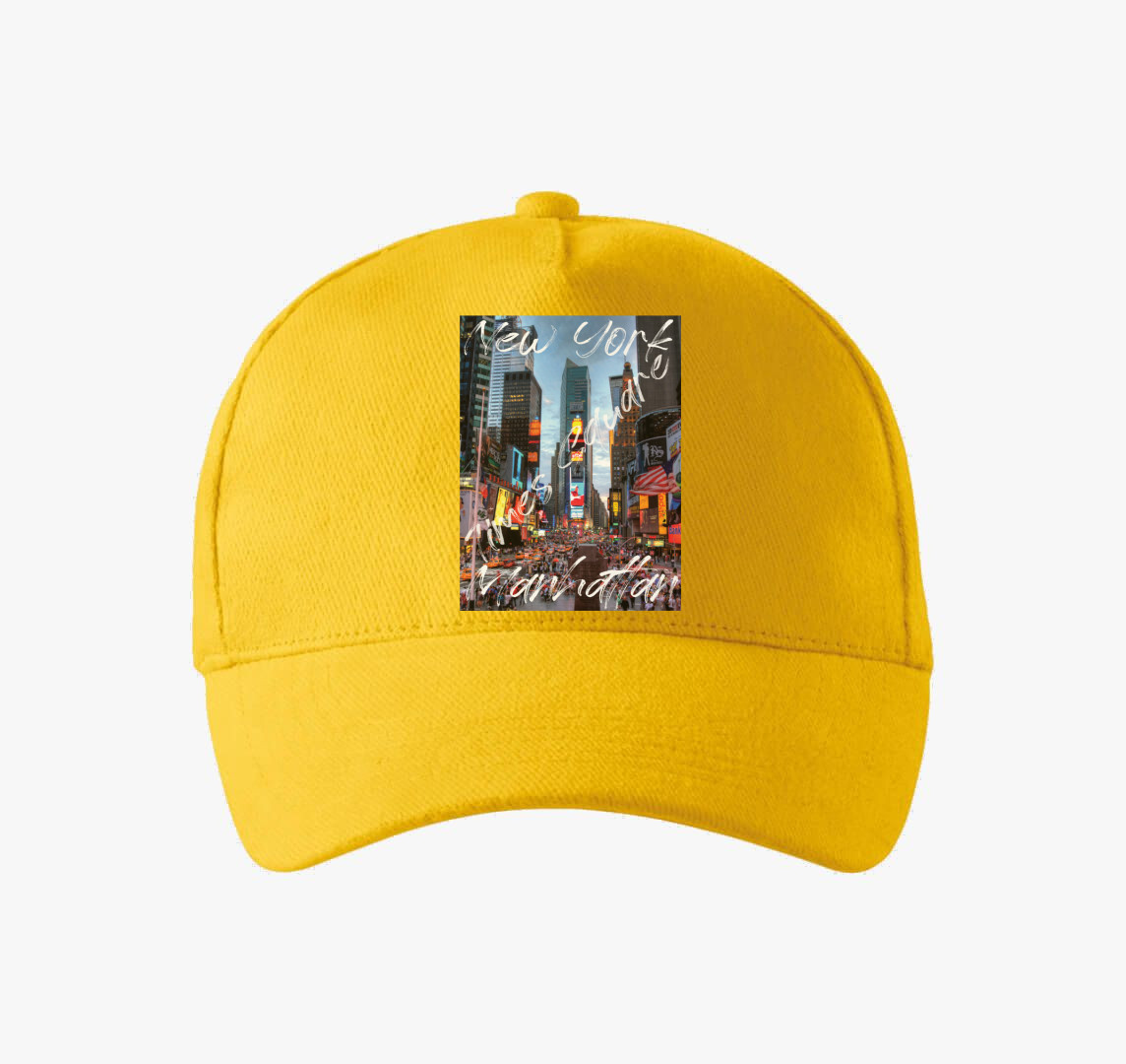 New York Times Square baseball sapka — Sárga