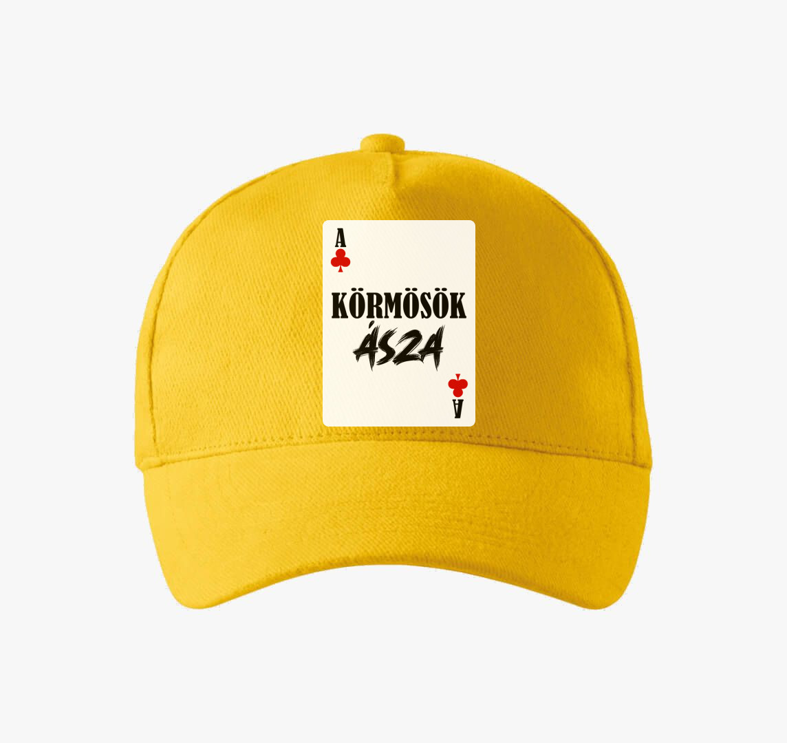 Körmösök ásza kártyás baseball sapka — Sárga