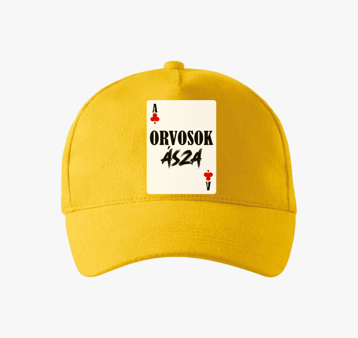 Orvosok ásza kártyás baseball sapka — Sárga
