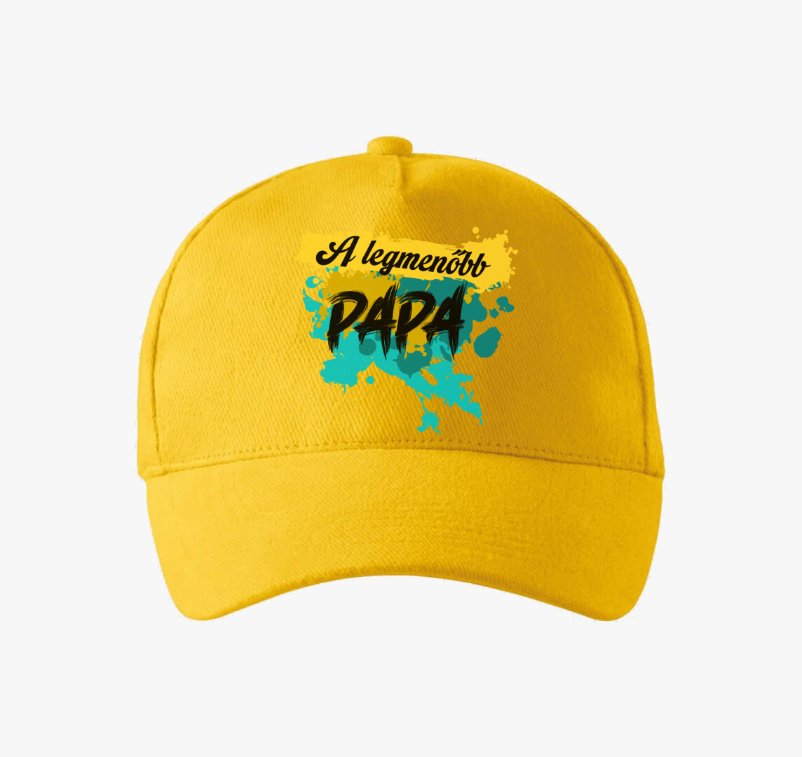 A legmenőbb Papa feliartos baseball sapka — Sárga