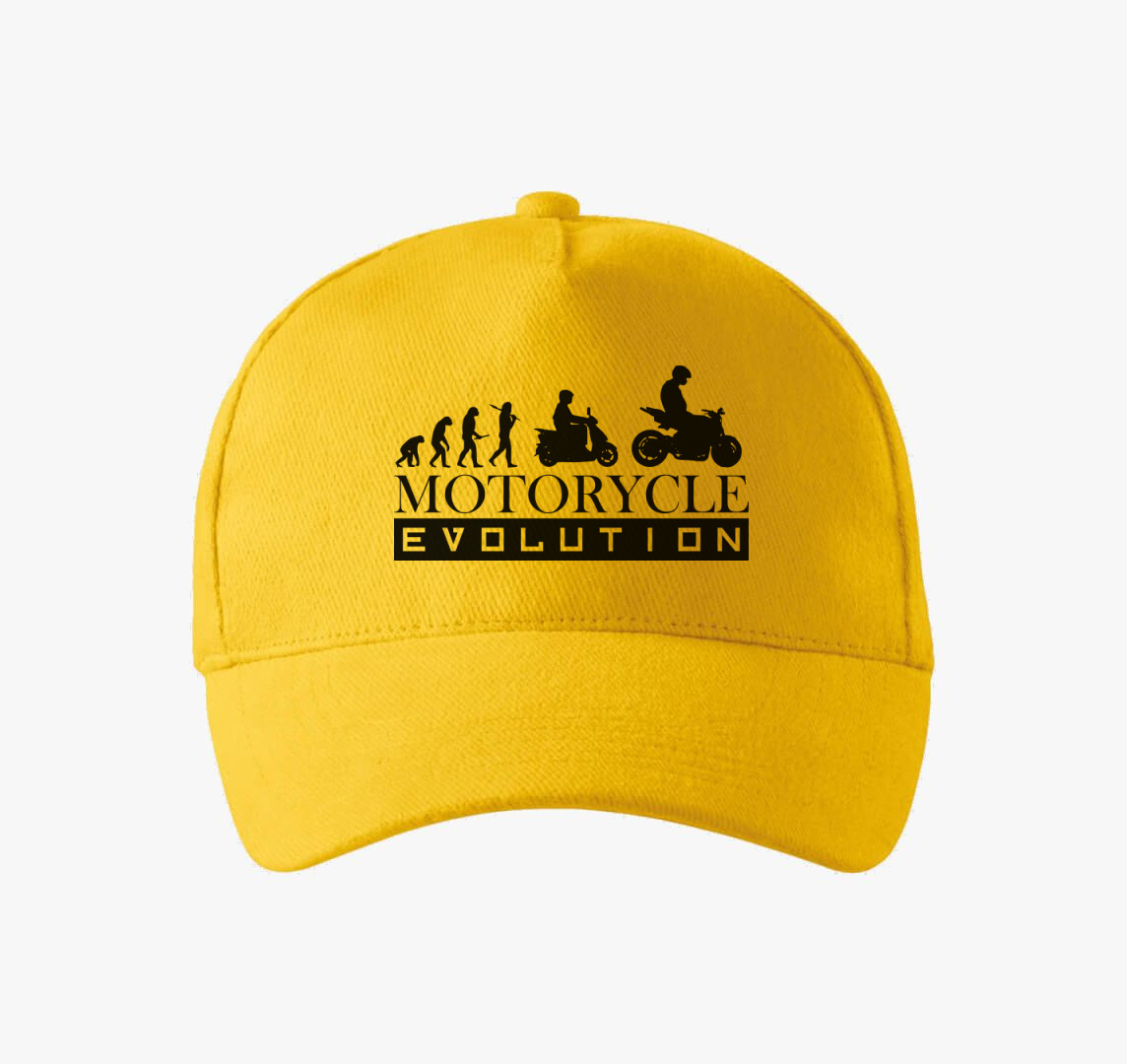 Motorcycle evolution baseball sapka — Sárga