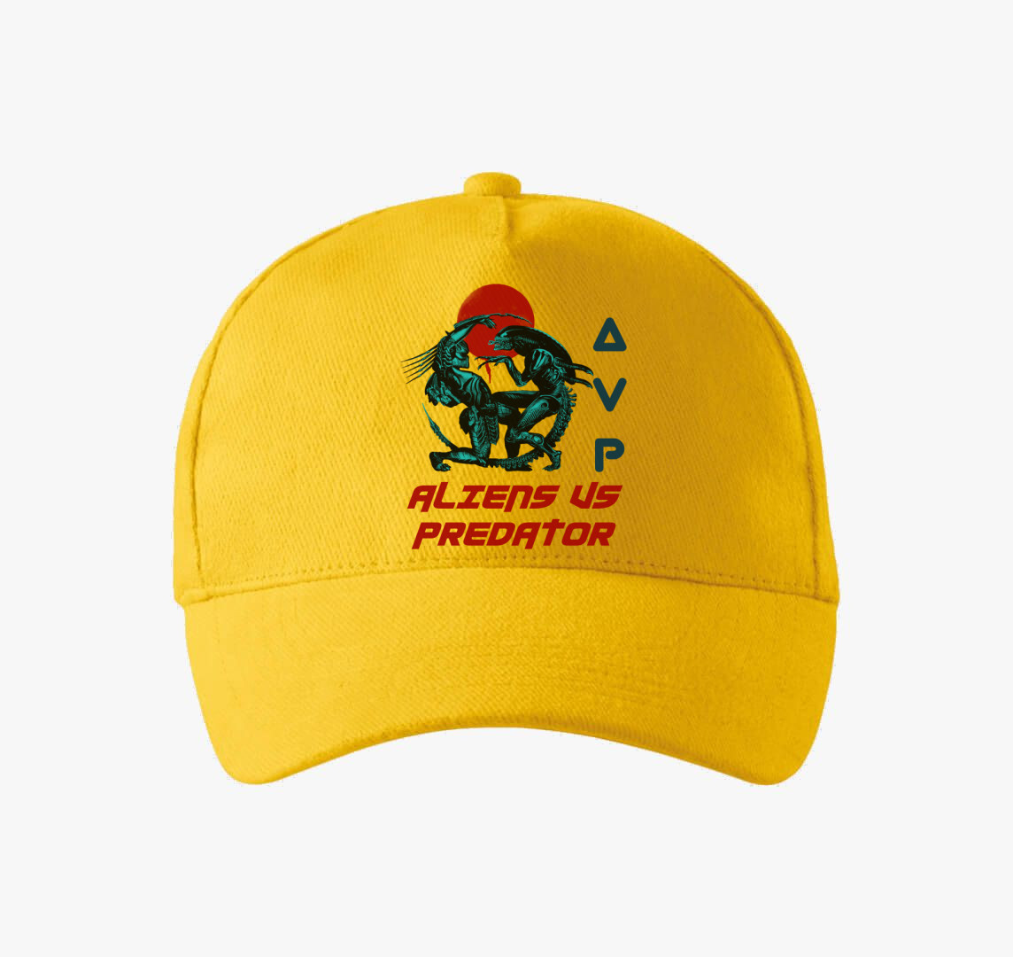 Alien vs Predator baseball sapka — Sárga
