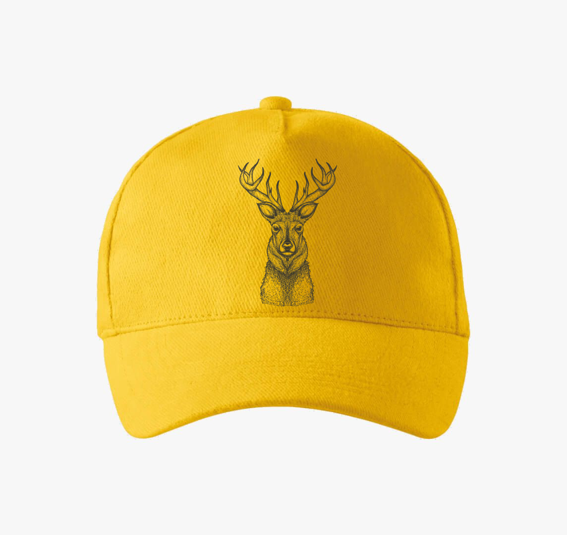 Szarvas baseball sapka — Sárga
