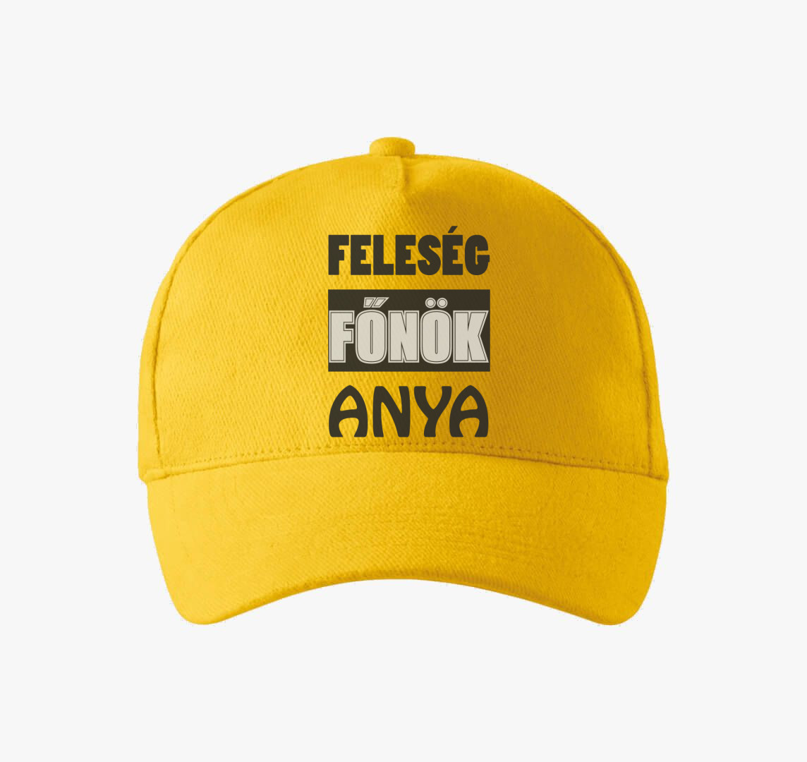 Feleség főnök anya baseball sapka — Sárga