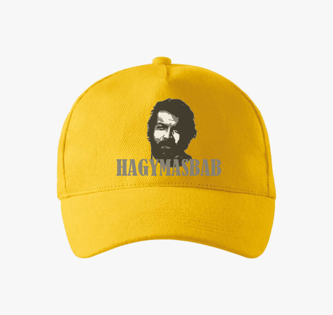 Bud Spencer hagymásbabos baseball sapka — Sárga