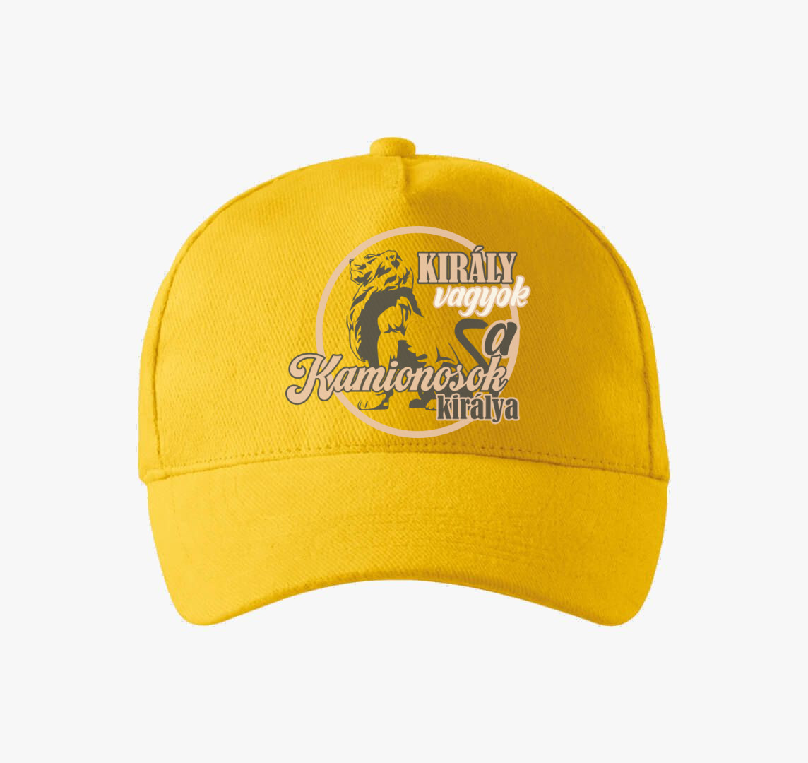 Király vagyok kamion baseball sapka — Sárga