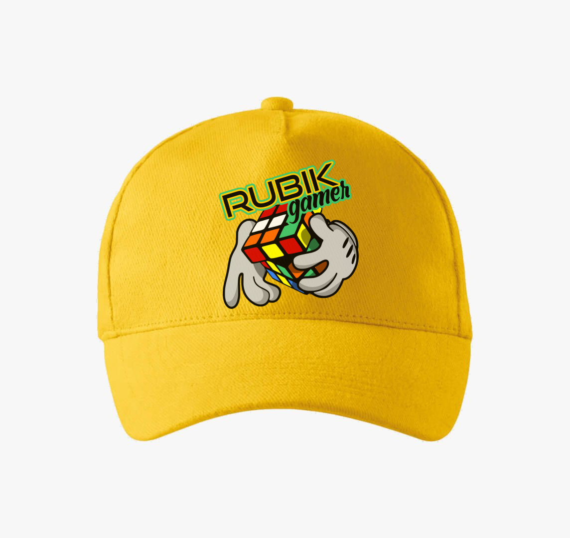 Comic rubik baseball sapka — Sárga