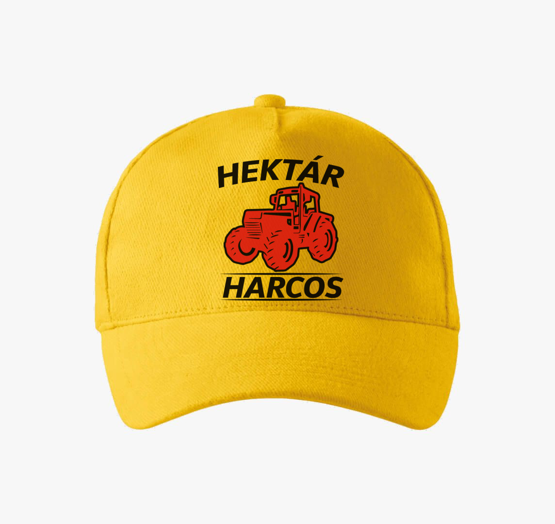 Hektár harcos traktoros baseball sapka — Sárga