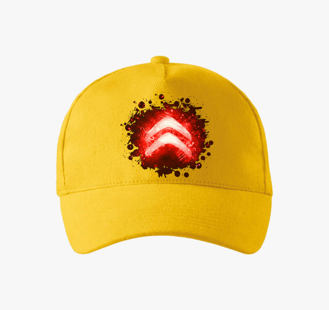 Citroën mintájú baseball sapka — Sárga