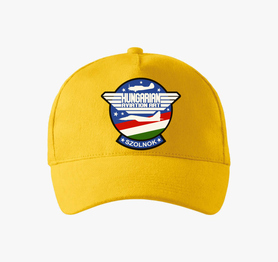 Hungarian Aviation Art Patch baseball sapka — Sárga
