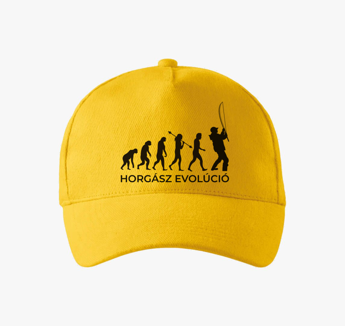 Horgász evolúció baseball sapka — Sárga