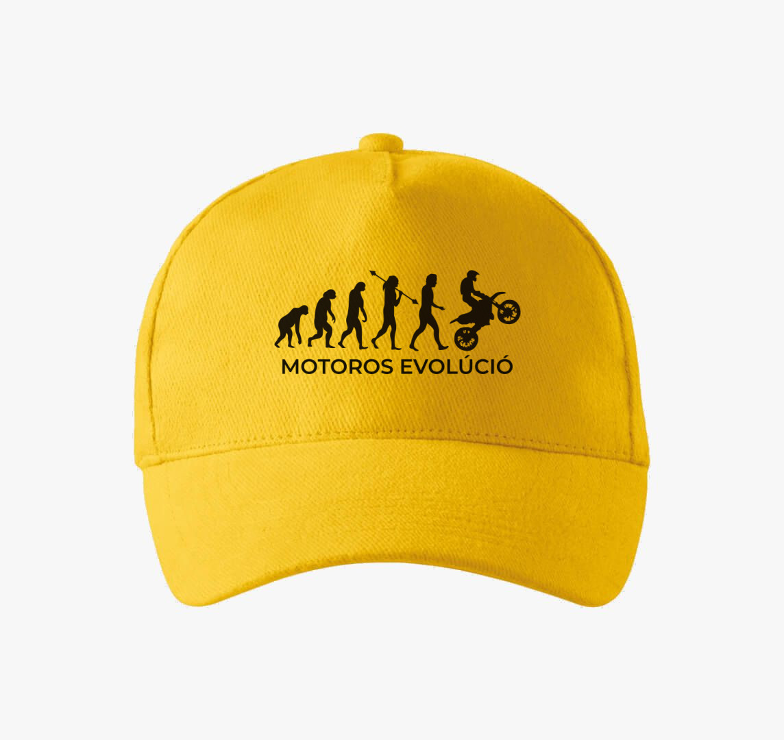 Motoros evolúció motor baseball sapka — Sárga