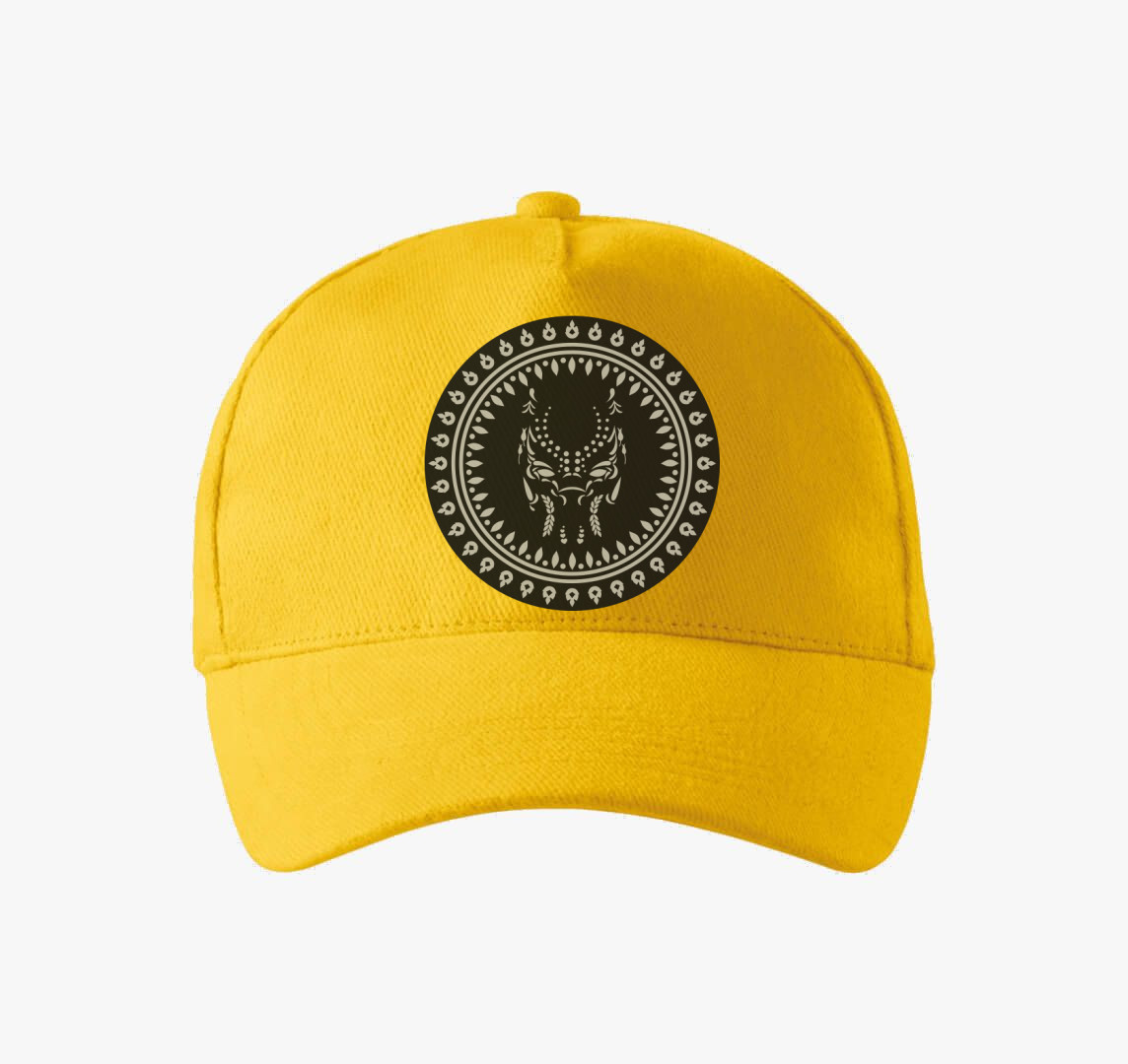 Sötét nagymacska baseball sapka — Sárga