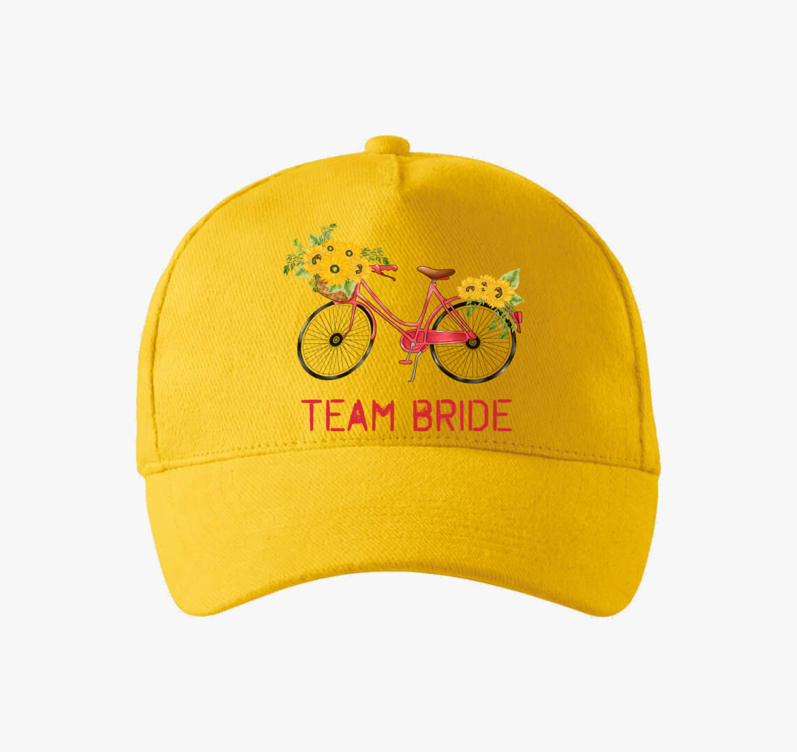 Biker Team Bride baseball sapka — Sárga