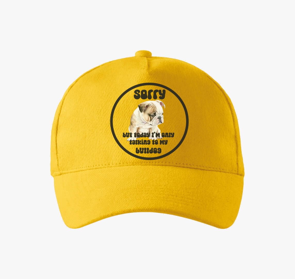 Talk Bulldog baseball sapka — Sárga