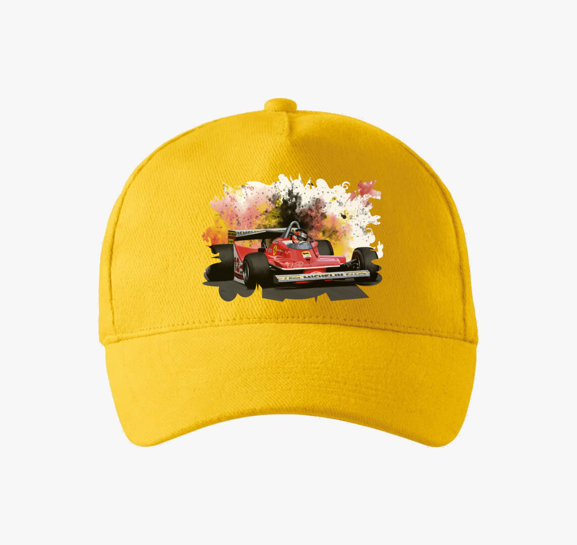 Gilles Villeneuve baseball sapka — Sárga