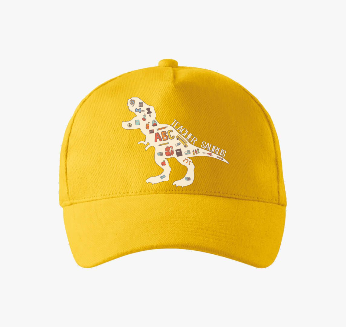 Teacher Saurus baseball sapka — Sárga