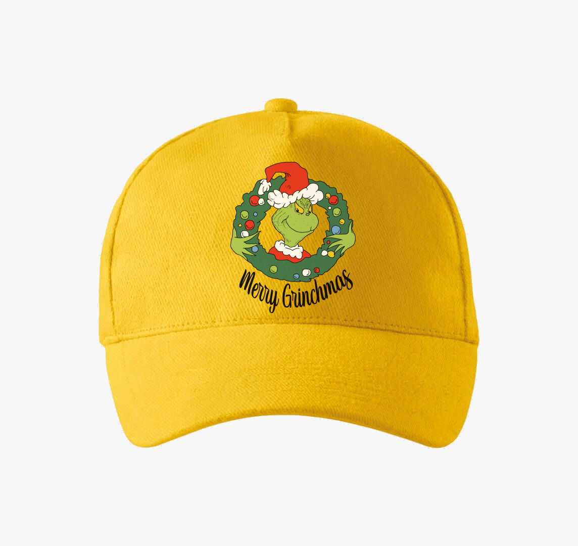 Merry Grinchmas karácsonyi baseball sapka — Sárga