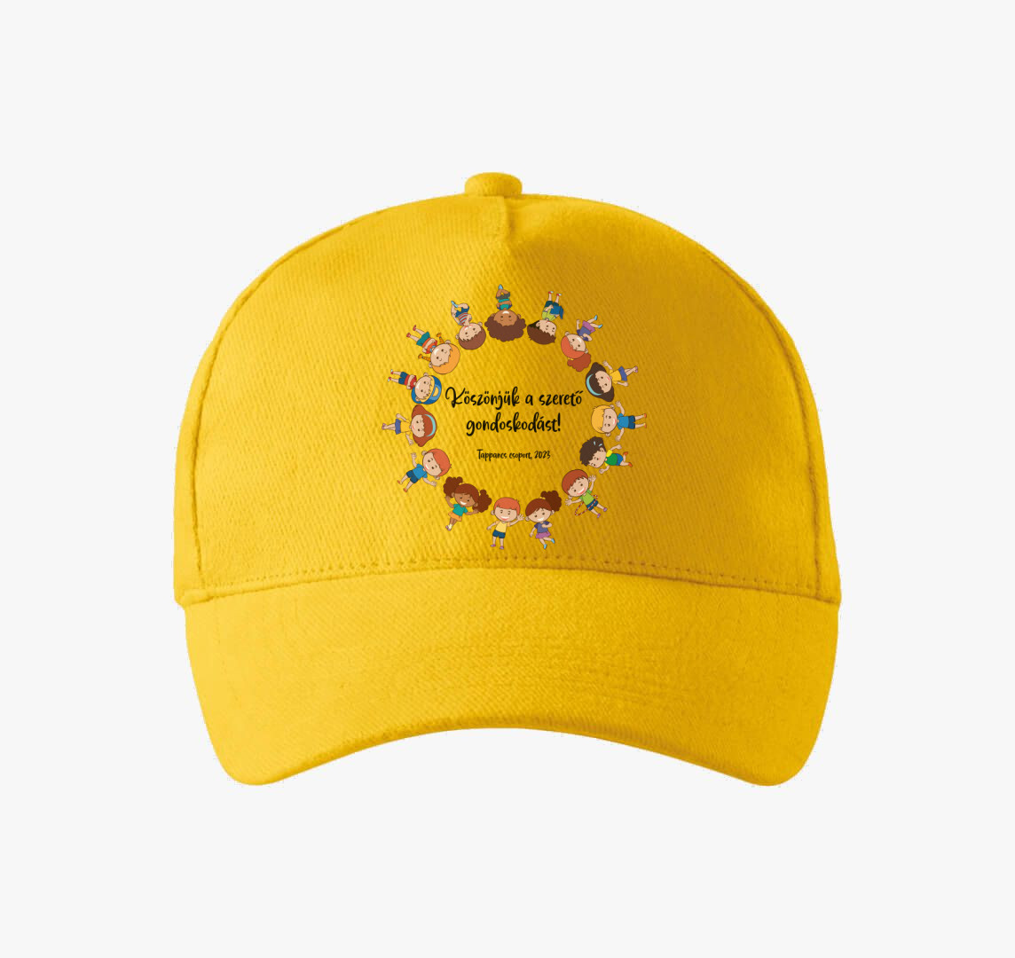 Gyermekek köszönet baseball sapka — Sárga