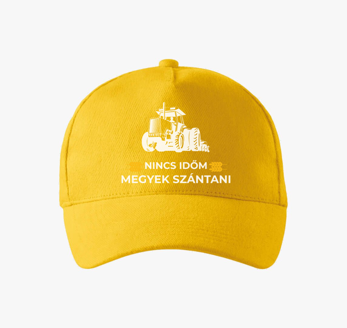 Nincs időm megyek szántani baseball sapka — Sárga