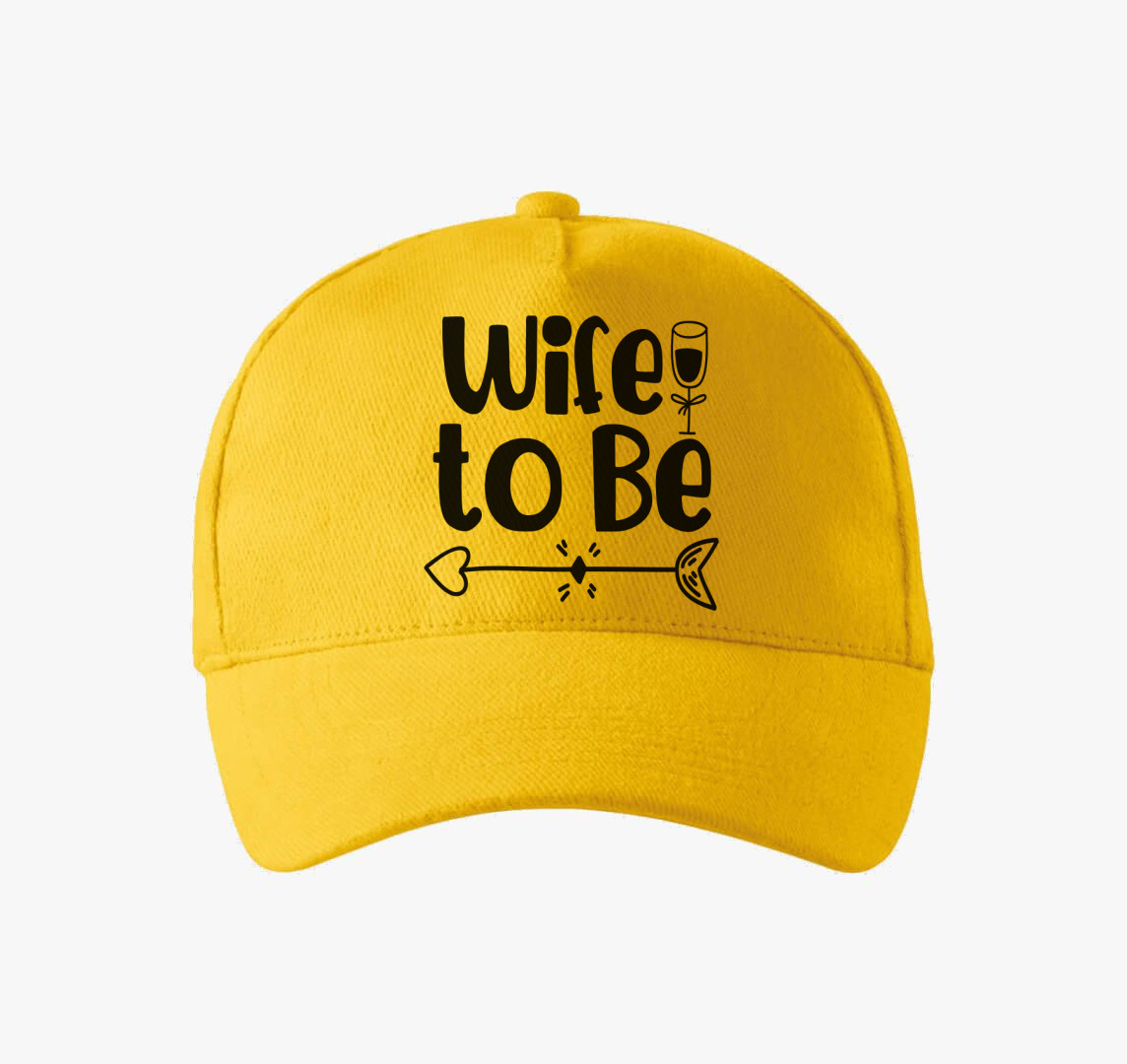 Wife to be baseball sapka — Sárga