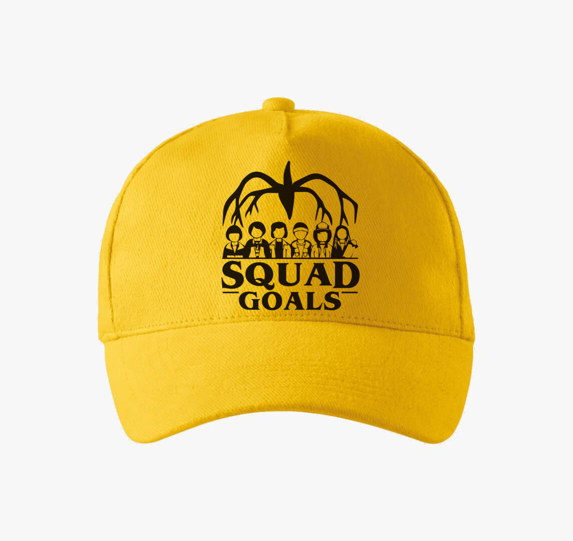 Stranger Things squad goals baseball sapka — Sárga