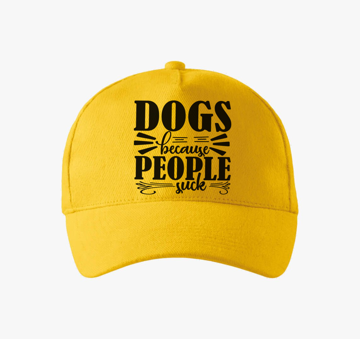 Dogs because baseball sapka — Sárga