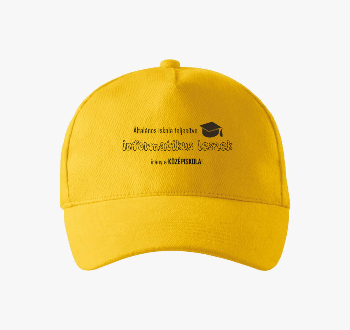 Informatikus leszek baseball sapka — Sárga