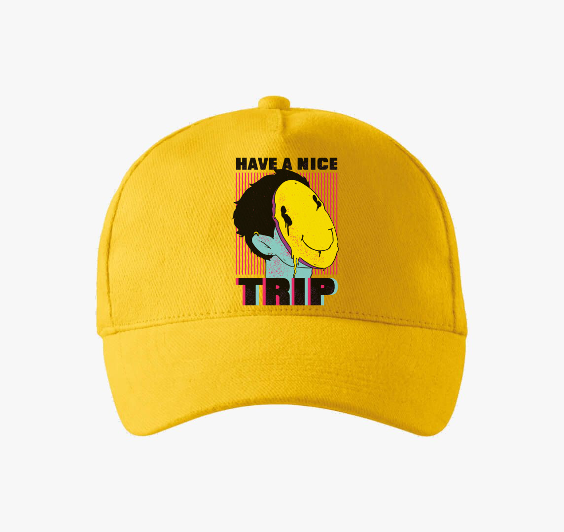 Have a nice trip baseball sapka — Sárga