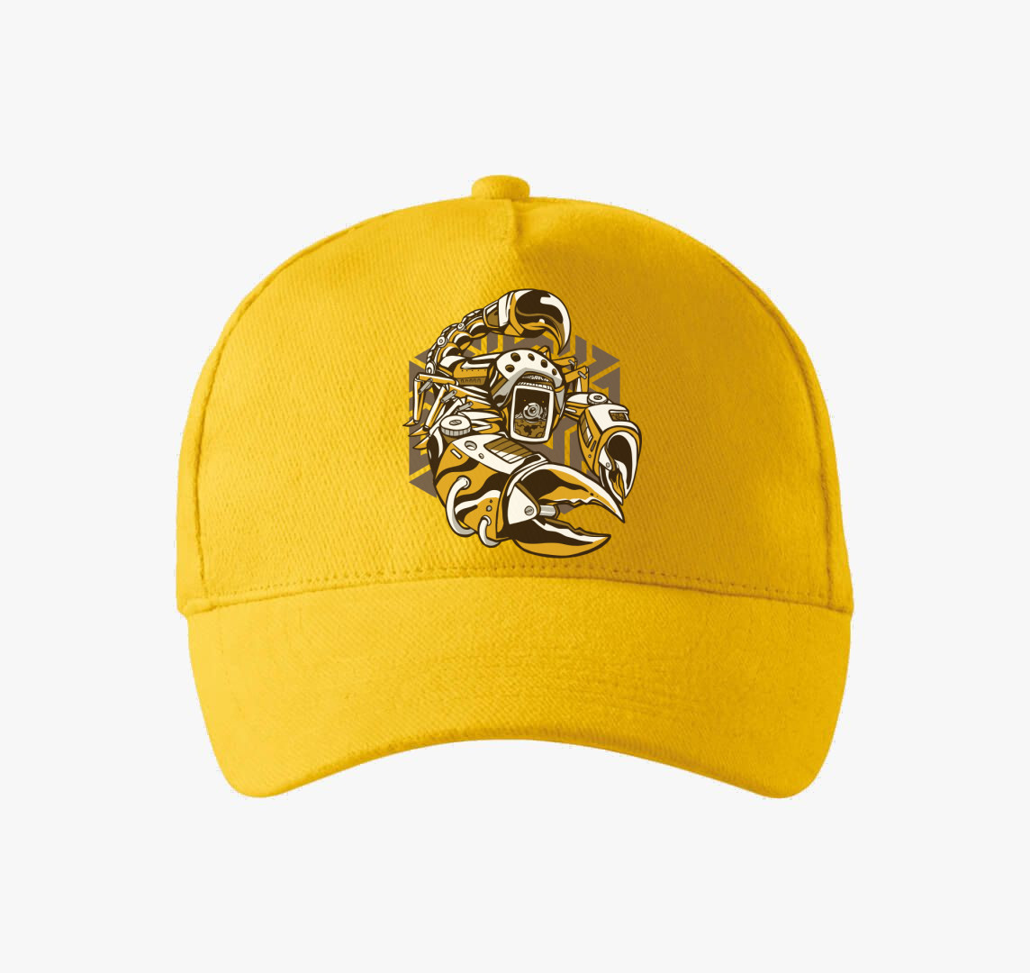 Steampunk skorpió baseball sapka — Sárga