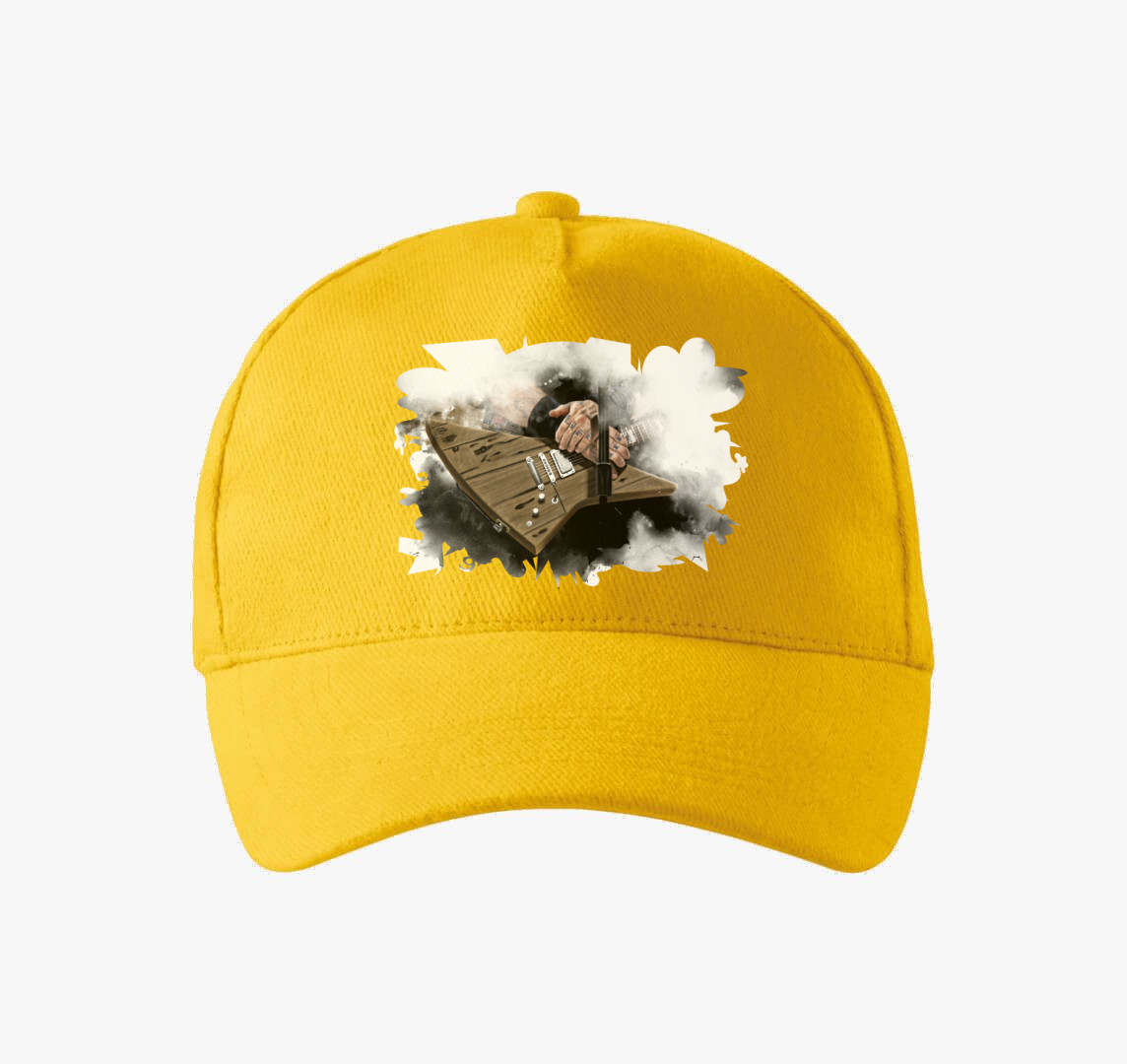 James Hetfield gitár baseball sapka — Sárga