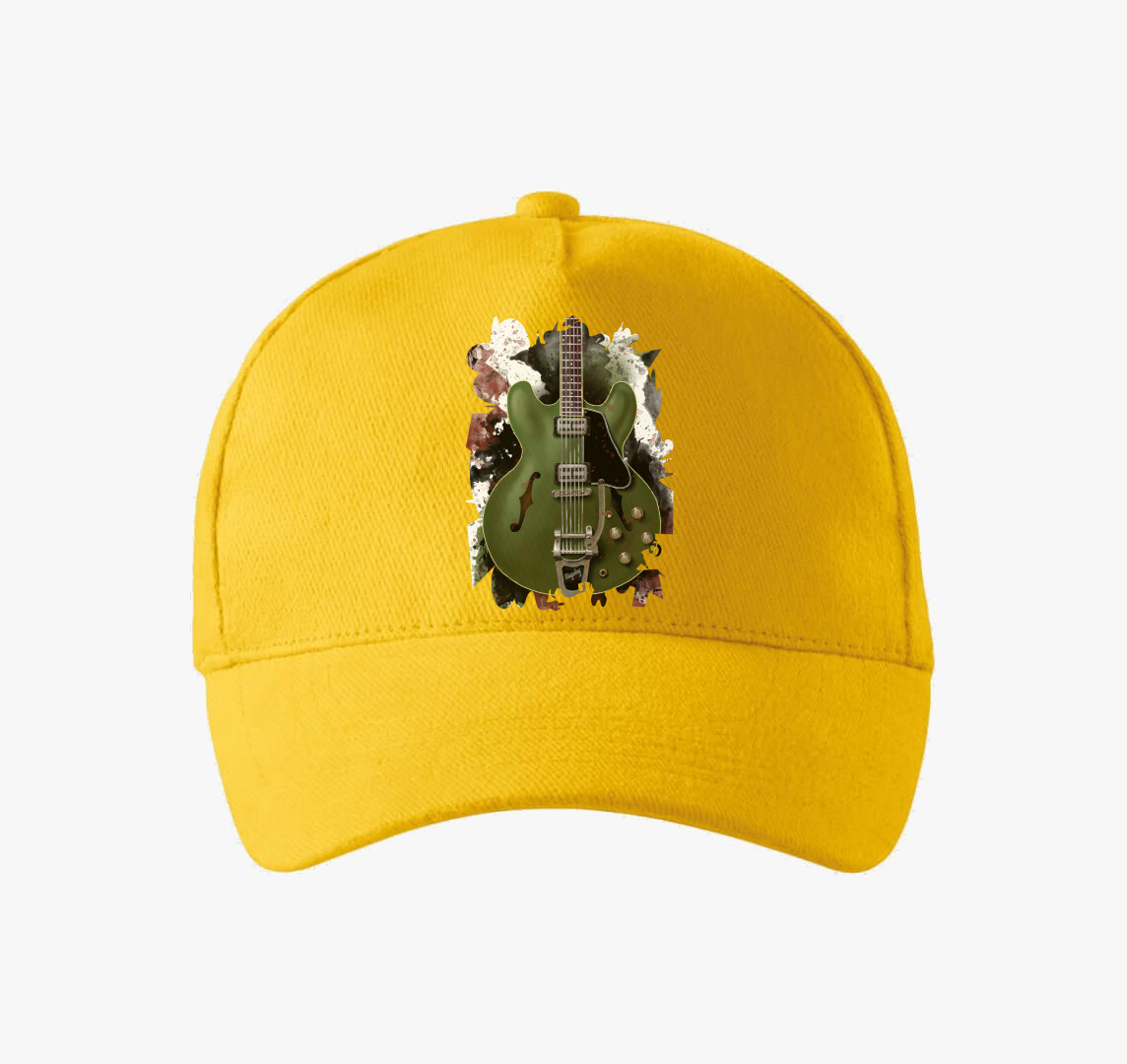 Chris Cornell gitár baseball sapka — Sárga