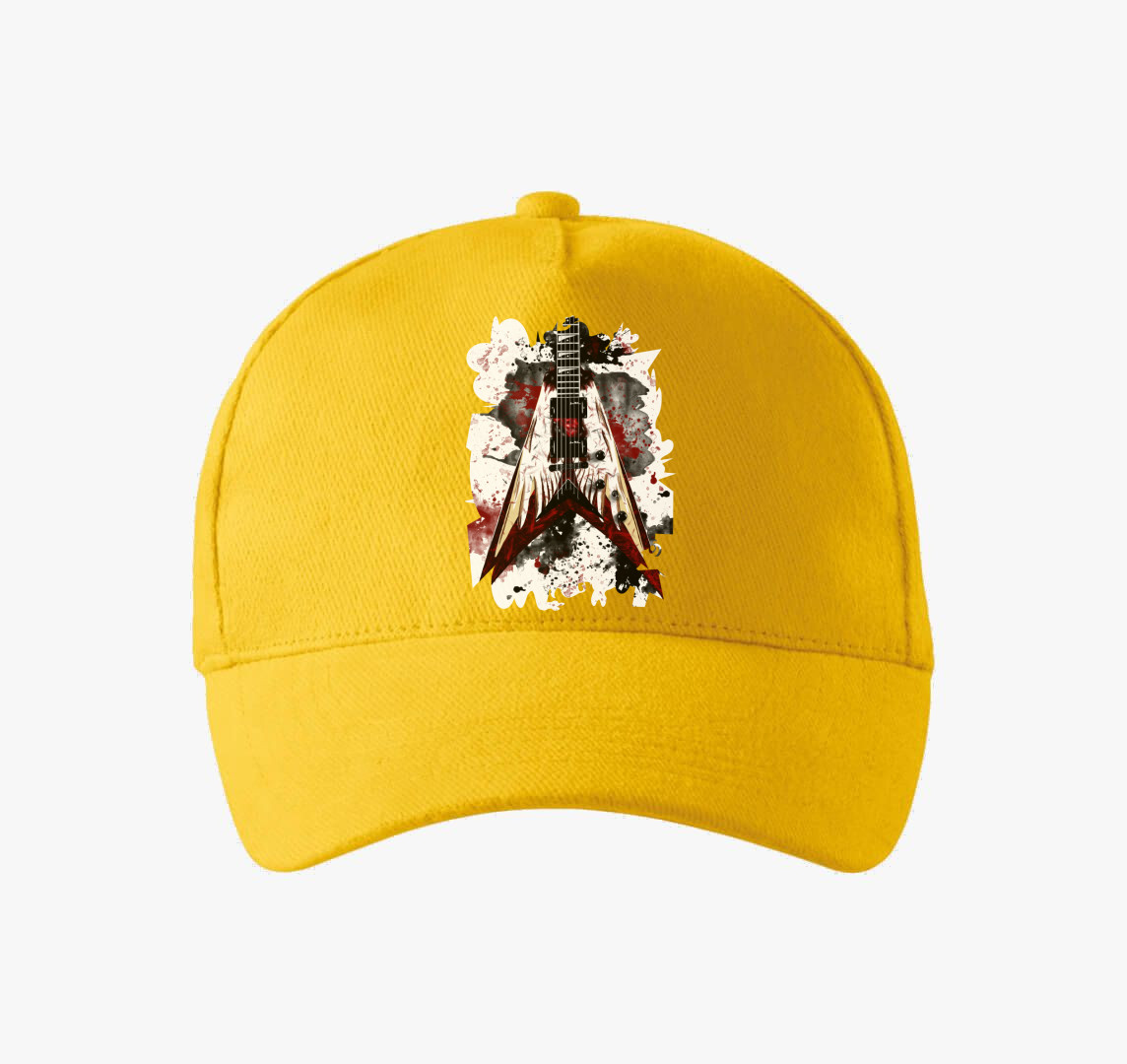 Dave Mustaine gitár baseball sapka — Sárga