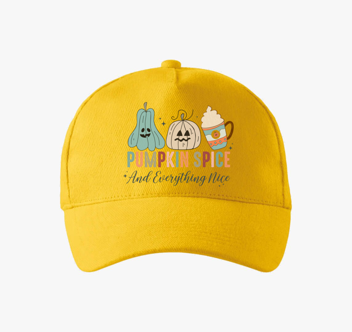 Pumpkin spice pasztell baseball sapka — Sárga