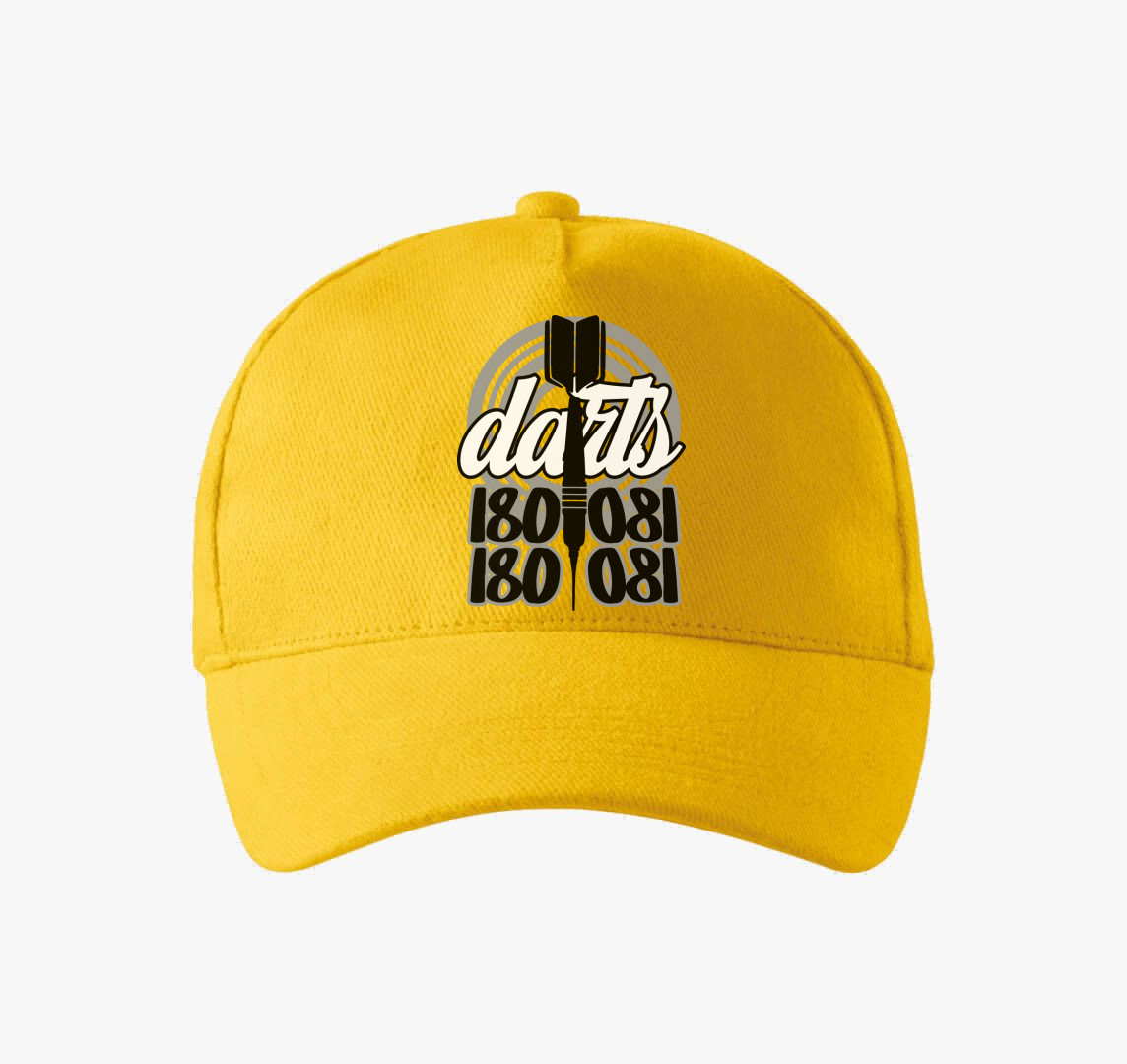 Darts 180as baseball sapka — Sárga