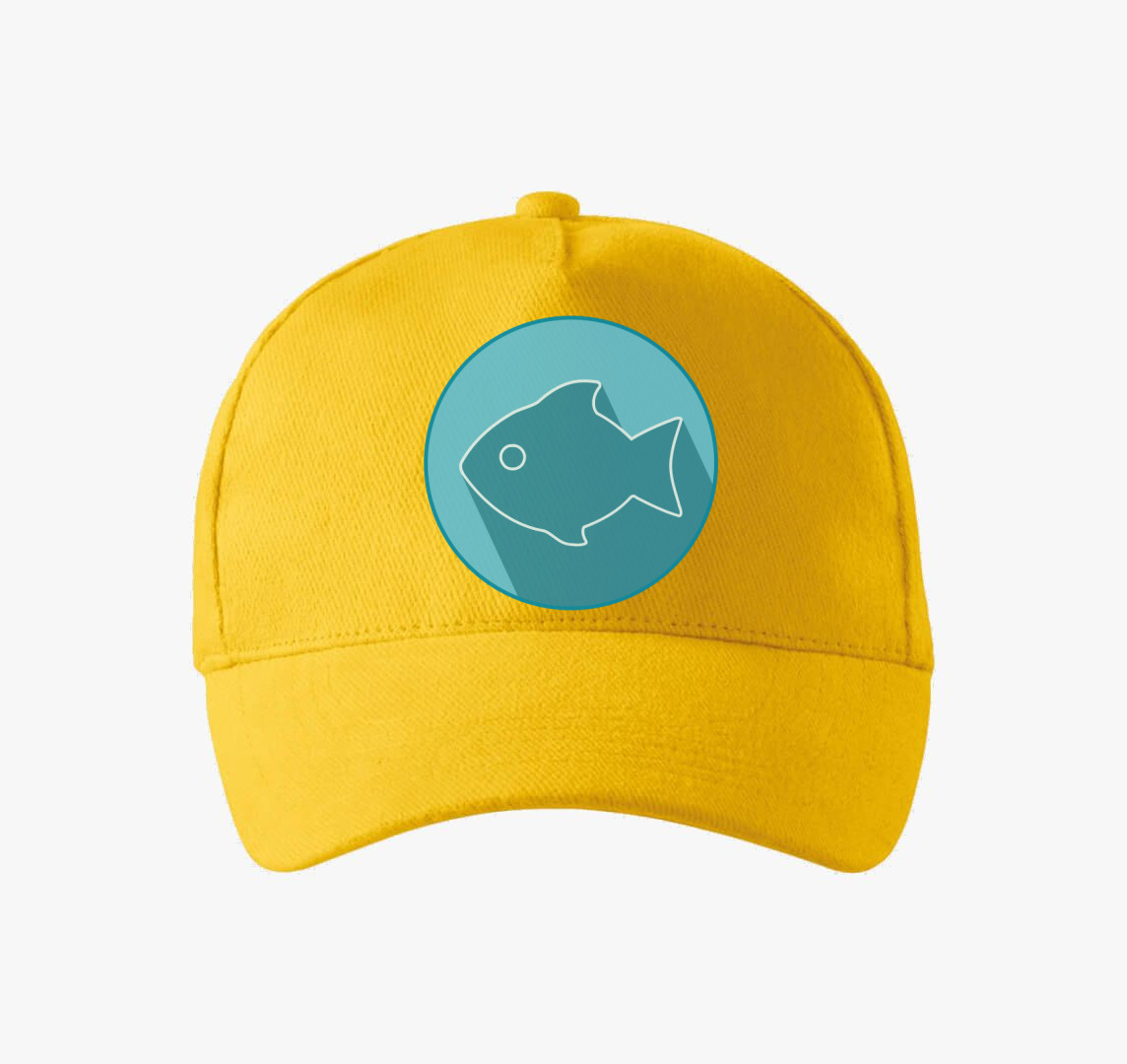 Ikon halas baseball sapka — Sárga