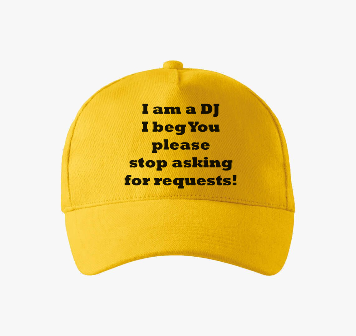 DJ kérések baseball sapka — Sárga