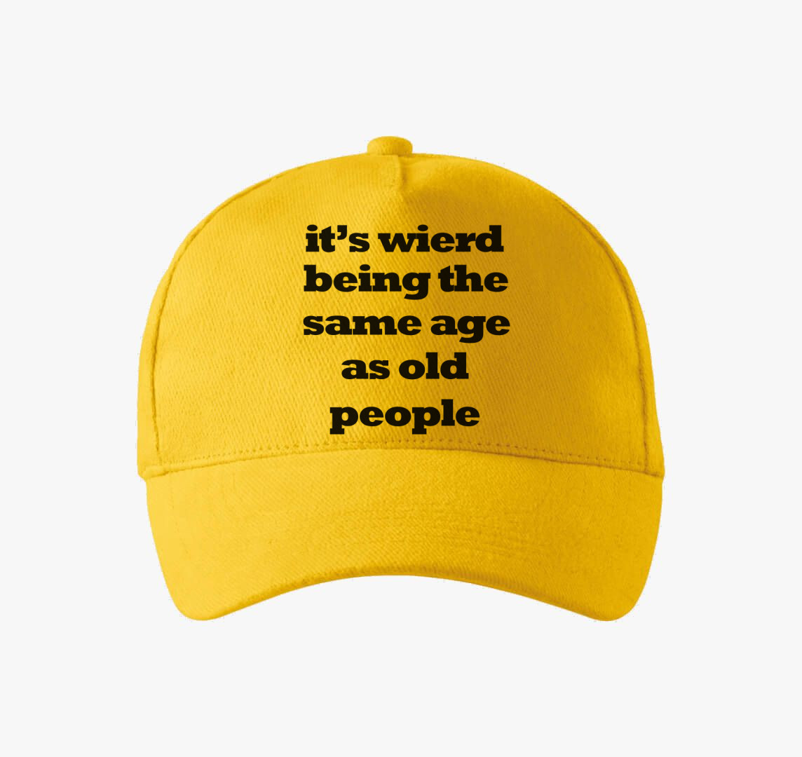 Wierd old baseball sapka — Sárga