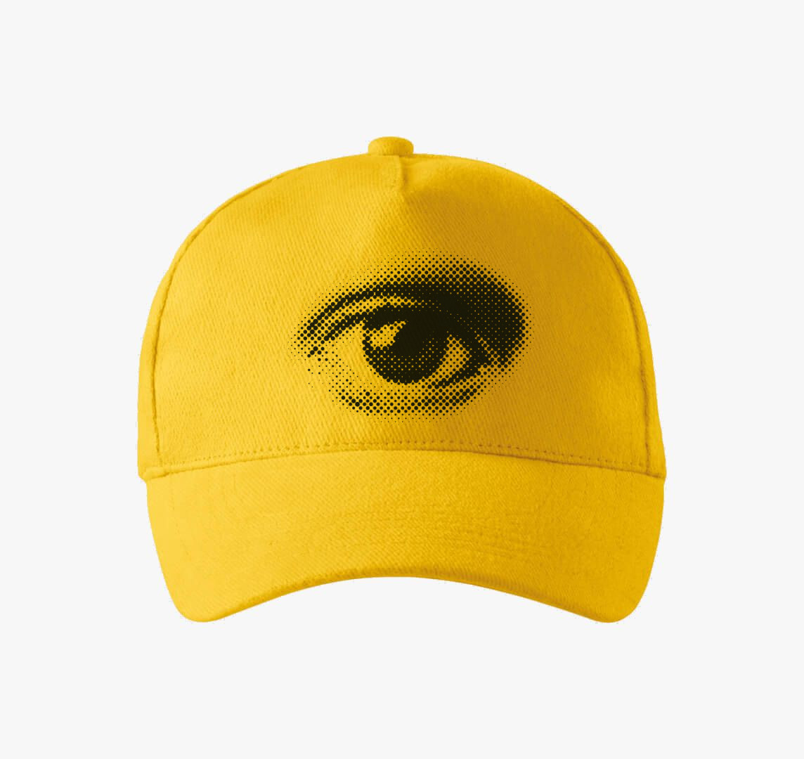 Dotted eye baseball sapka — Sárga