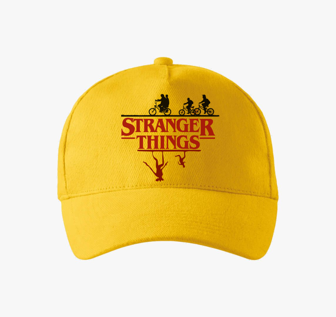 Stranger Things 3 sziluett baseball sapka — Sárga